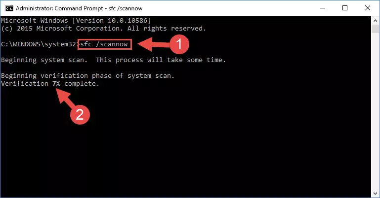 Getting rid of Windows Dll errors by running the sfc /scannow command